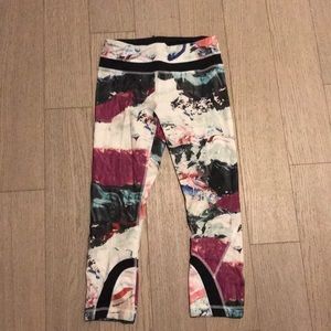 Lulu lemon cropped leggings - like new